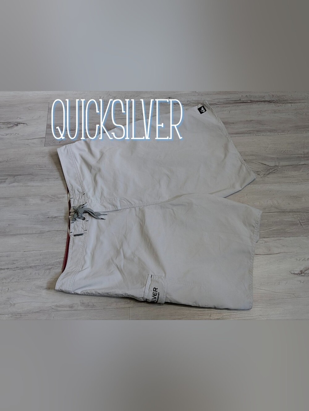 Men's Grey Quicksilver Athletic Board Beach Shorts sz38/LG